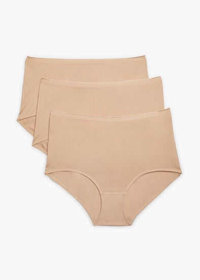 Plus Size 3 Pack Bamboo Full Briefs