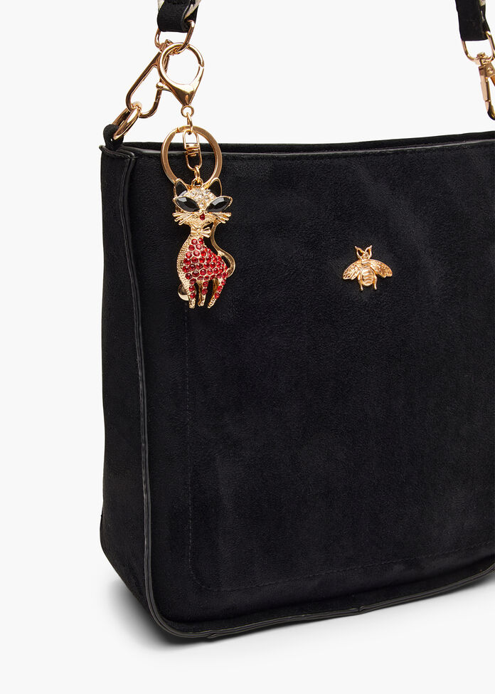 Posh Cat Bag Charm, , hi-res
