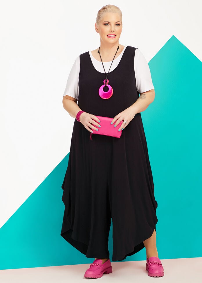 Shop Plus Size Luna Essential Jumpsuit, Black Taking Shape AU