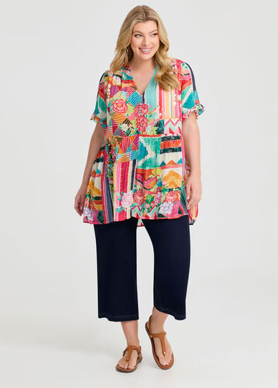 Plus Size The Travel Wide Leg Crop Jean