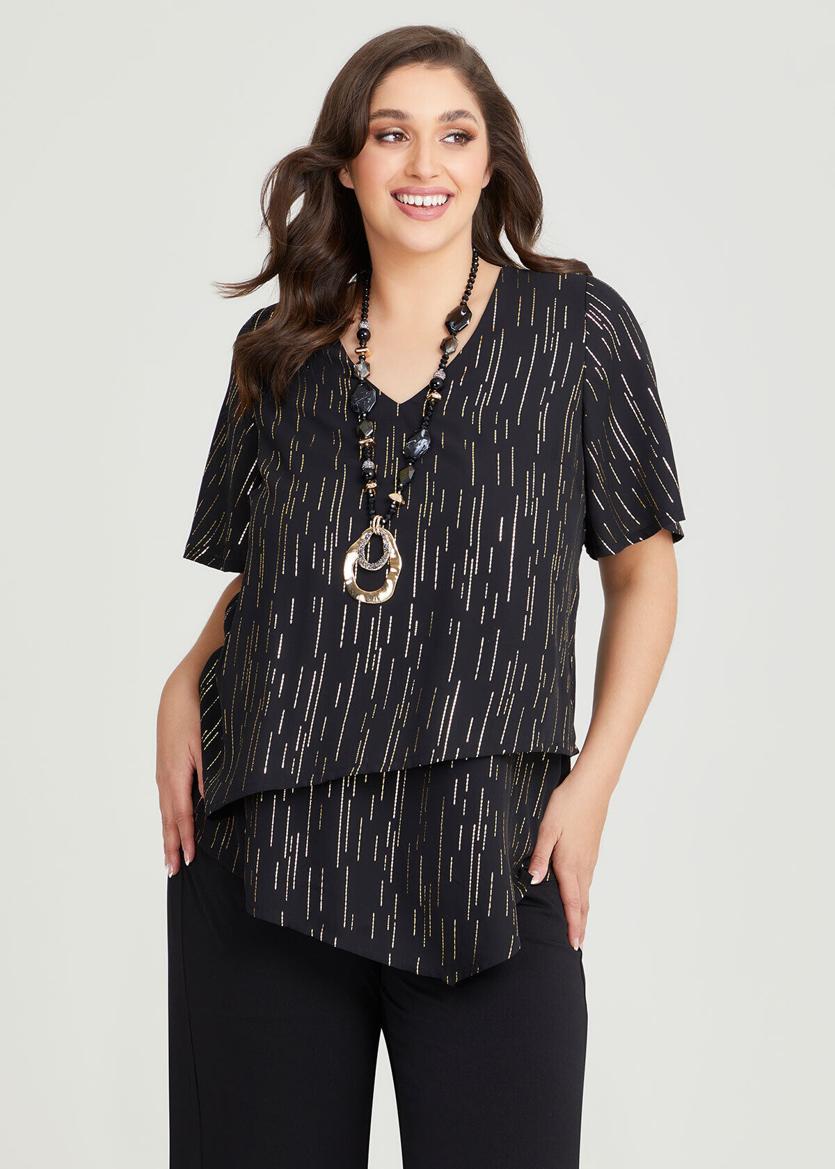 Plus size evening deals tunic tops
