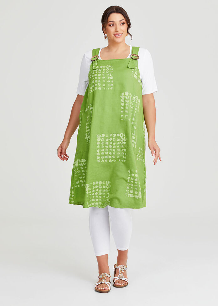 Jane Dress, Khaki Primavera, Linen Bamboo main image 0