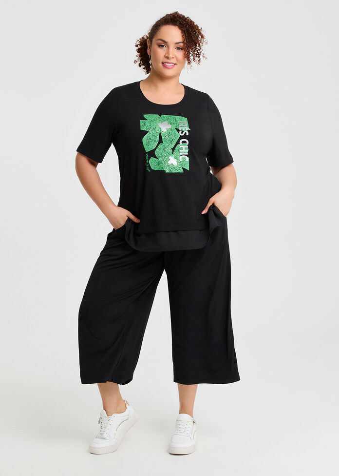 Natural Tres Chic Floral Top, , hi-res
