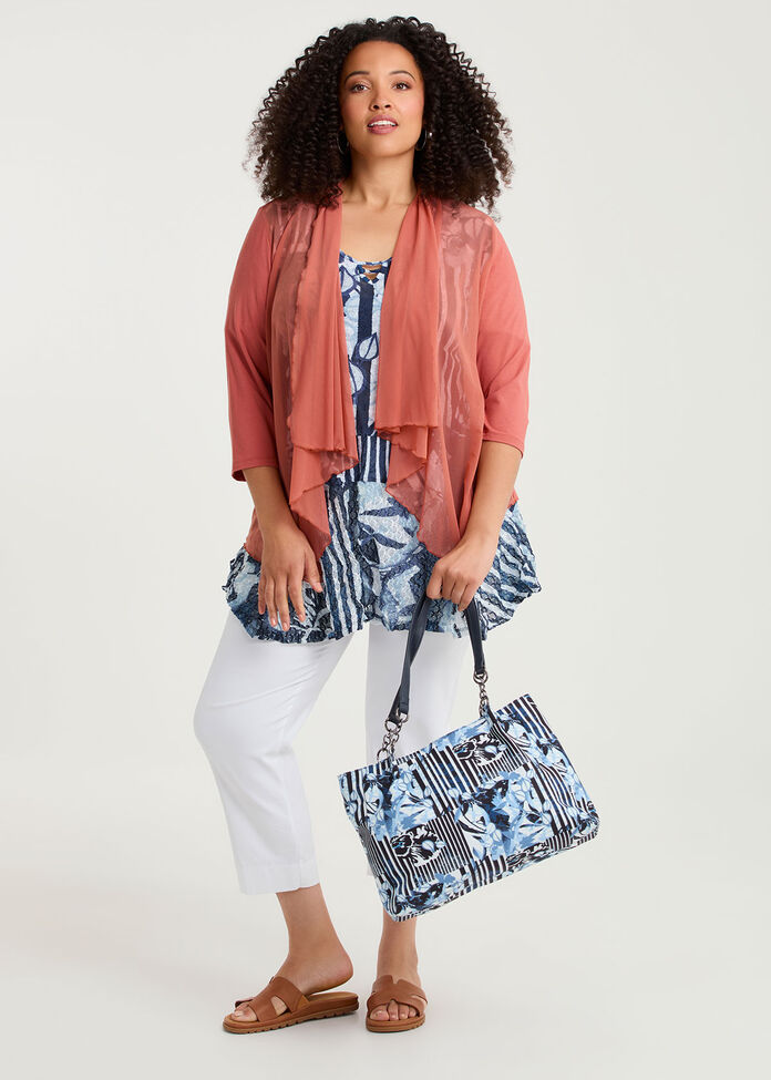 Indigo Patchwork Shoulder Bag, , hi-res