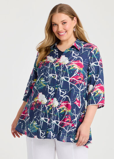 Plus Size Natural Camille Shirt
