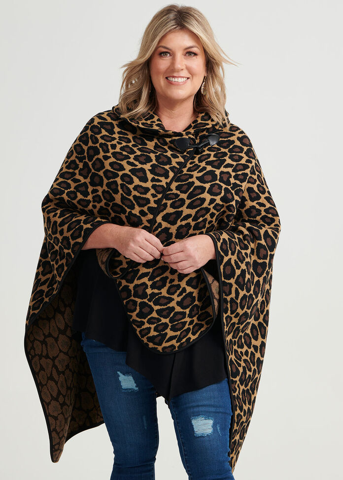 Leopard Lady Carter Cape, , hi-res