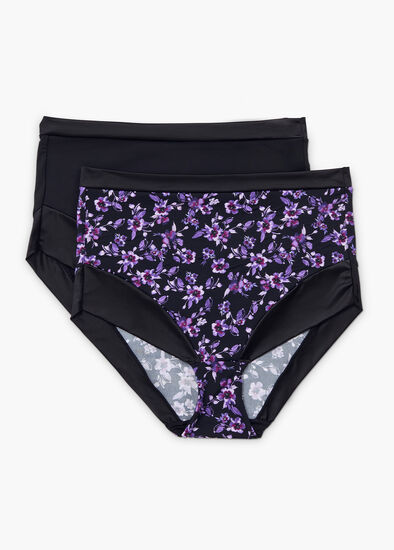 Plus Size 2Pk Smooth Control Briefs