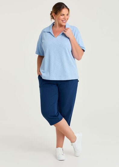 Plus Size Crop Sweat Pant