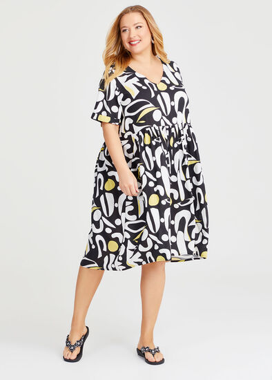 Plus Size Natural Holiday Pocket Dress