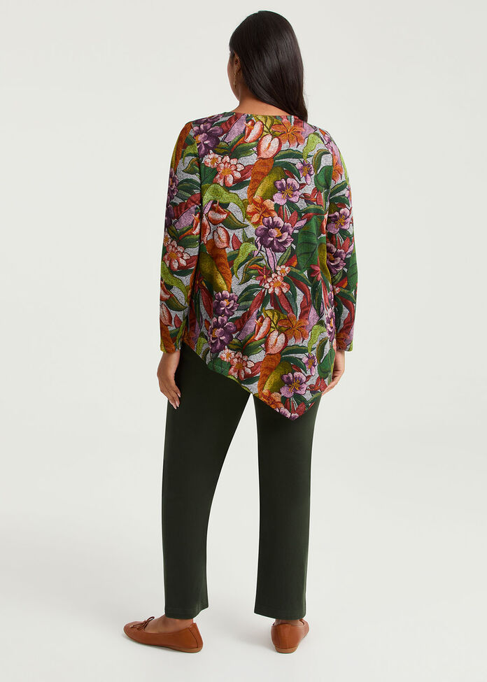 Bamboo Cosy Asymmetrical Top, , hi-res
