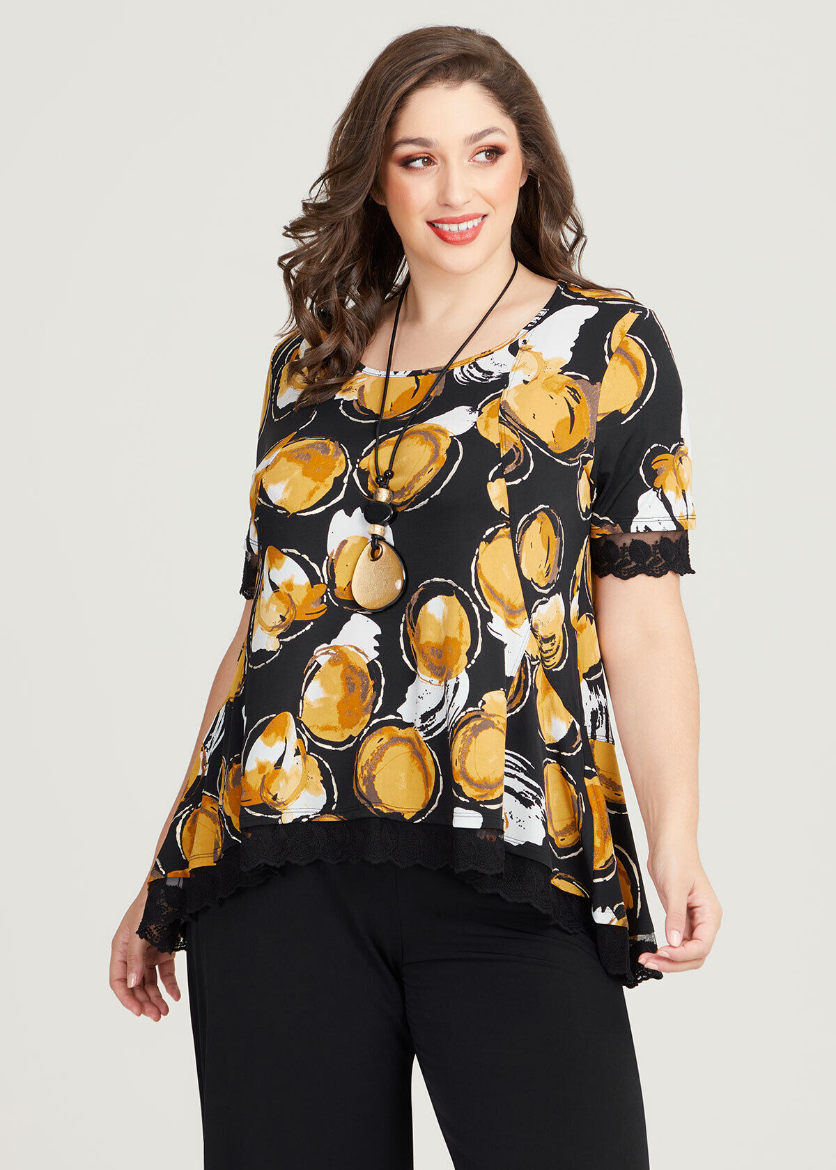Plus size shop peplum top uk