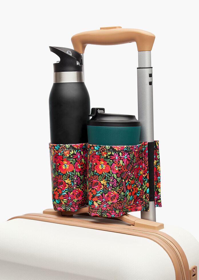 Floral Suitcase Drink Holder, , hi-res