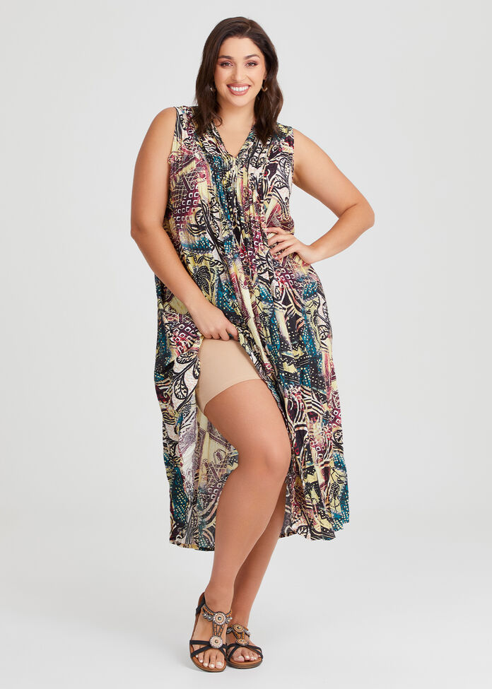 Plus Size Women's Blue Fiesta Maxi Dress Taking Shape AU