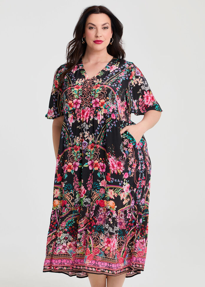 Natural Summer Days Dress, , hi-res