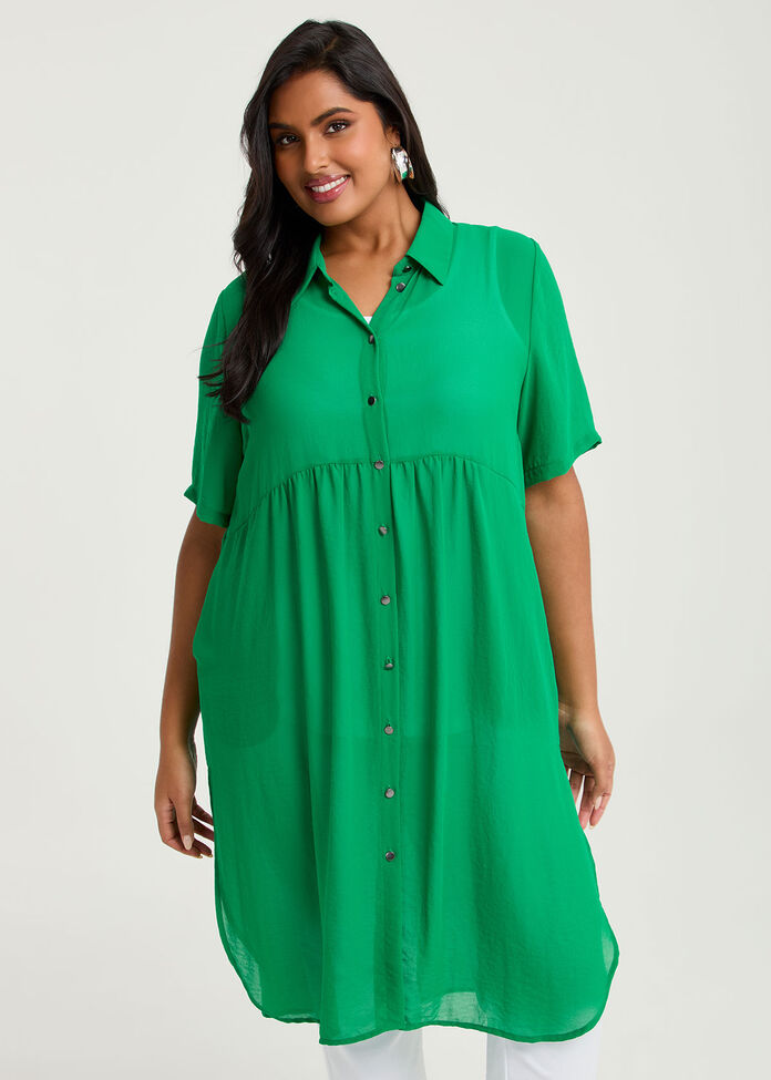 Chiffon Simply Shirt, , hi-res