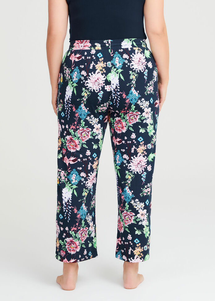 Shop Plus Size Bamboo Crane Print Pyjama Pant in Multi | Taking Shape AU
