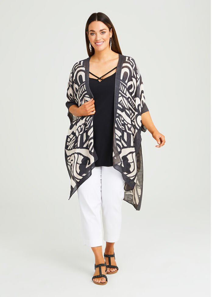 Festival Cape in Aztec Pattern One Size