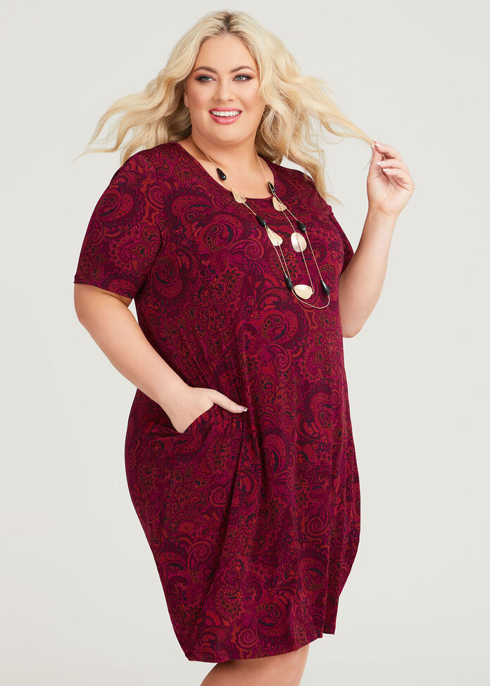 Fashion Print Ladies Plus Size Dress main image 1