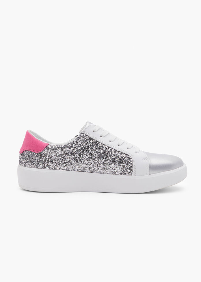 Shop Glitter Star Side Zip Sneaker | Comfortable Shoes | Taking Shape AU