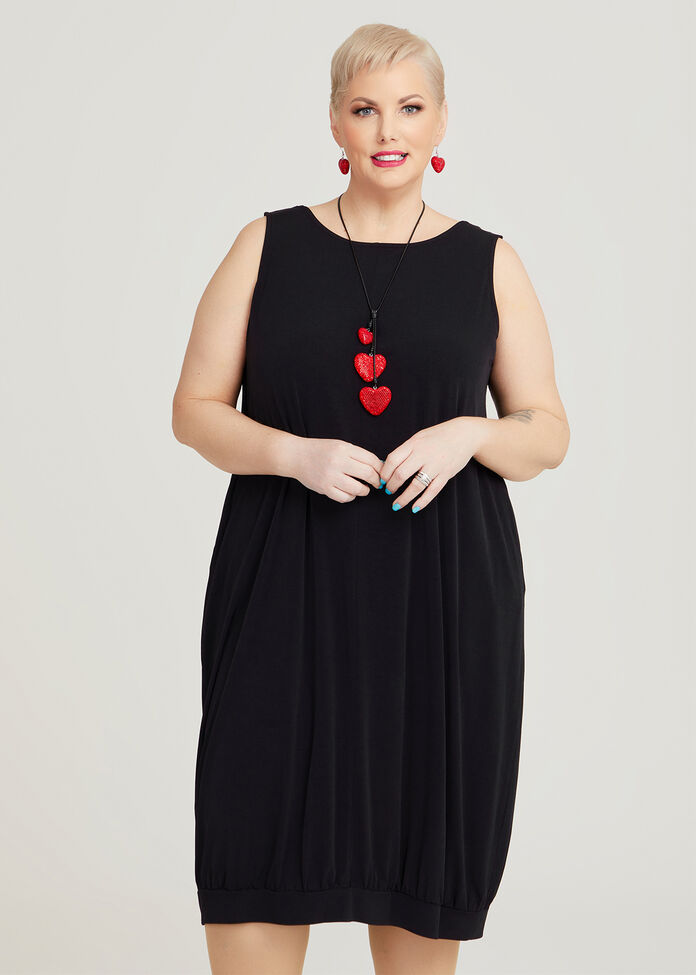 Luna Balloon Hem Dress, , hi-res