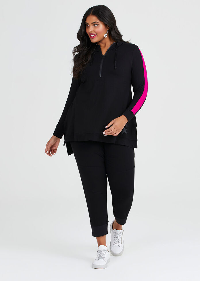 Viscose Starstruck Hoodie Top, , hi-res
