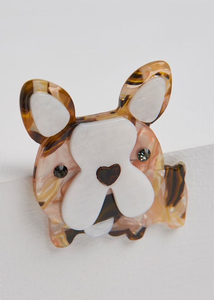 Little Frenchie Brooch, , hi-res