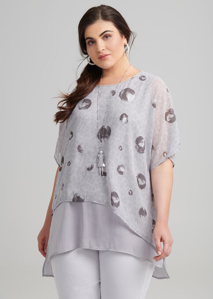Dusk Hue Spot Top, , hi-res