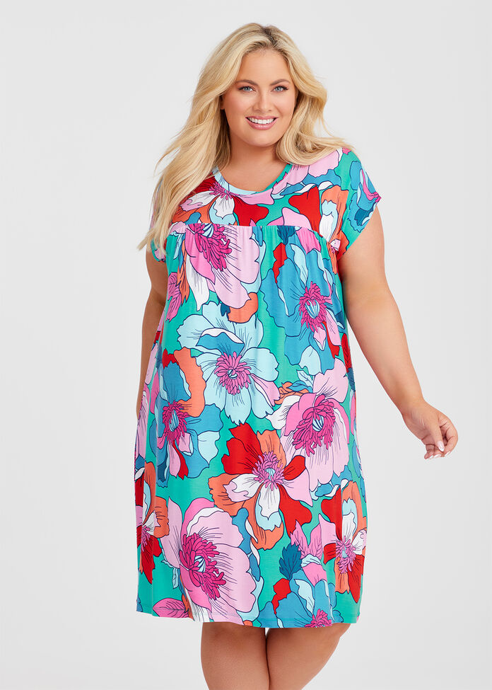Bamboo Floral Bloom Nightie, , hi-res