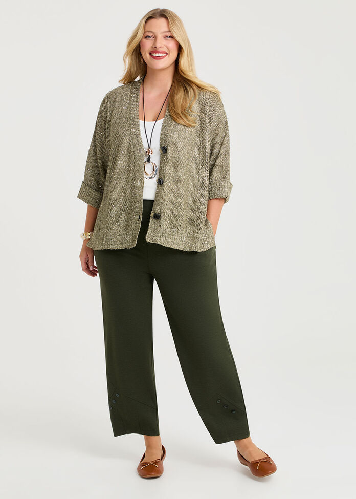 Sparkle Knit Boxy Cardigan, , hi-res