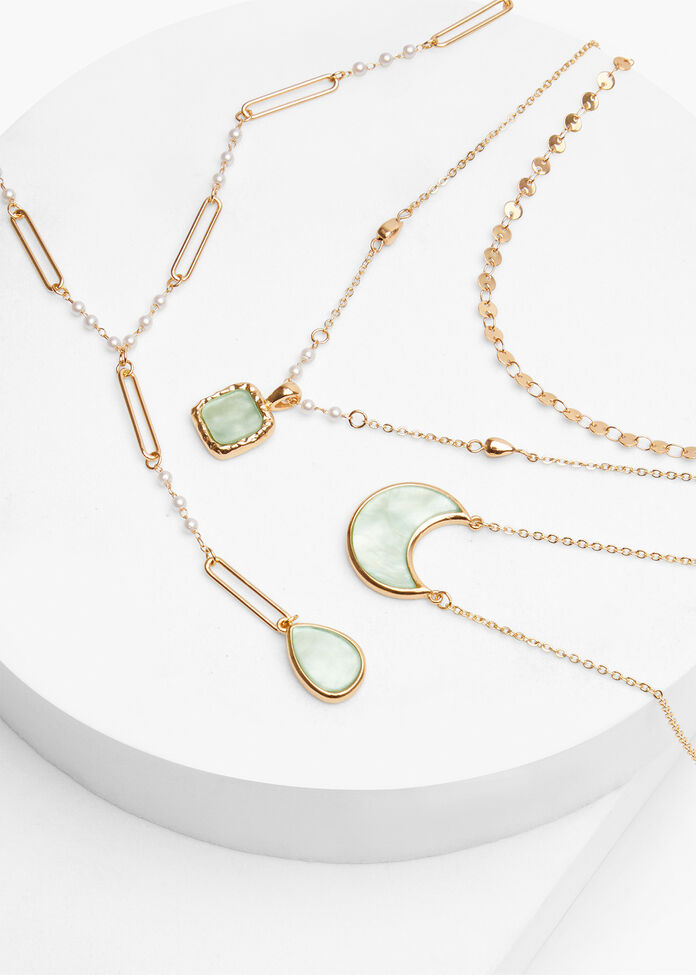 Multi Wear Moon Necklace, , hi-res