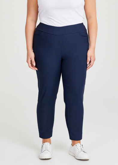 Plus Size Petite Editorial Slim Pant