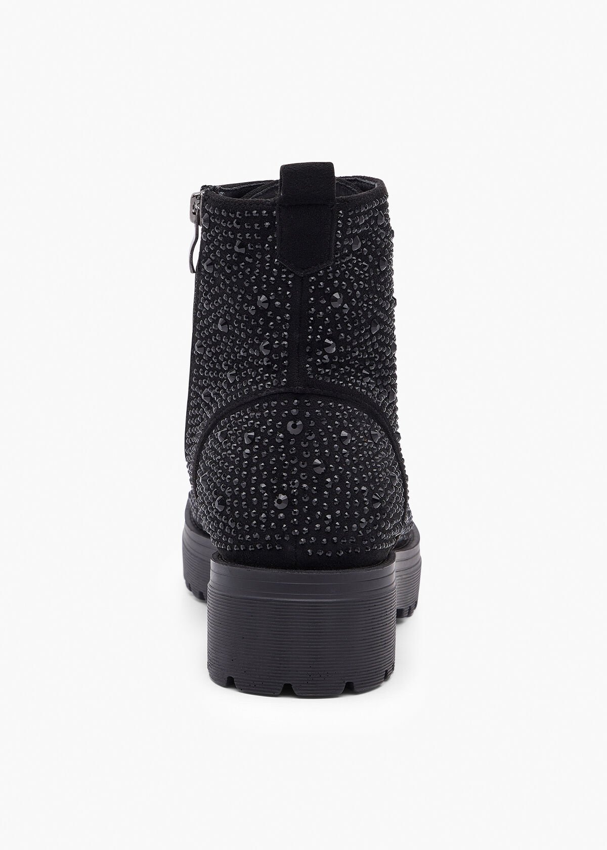 Bejewelled Lace Up Boot