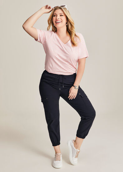 Plus Size Castaway Pull On Cargo Pant