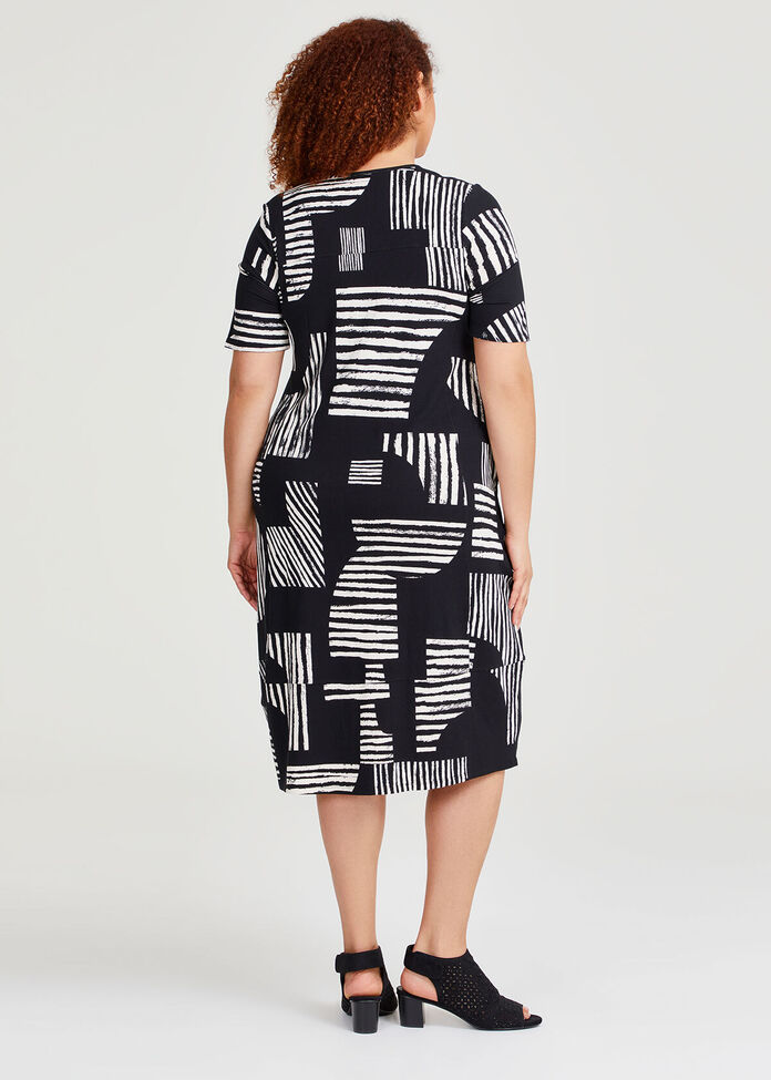 Natural Evie Short Sleeve Dress, , hi-res