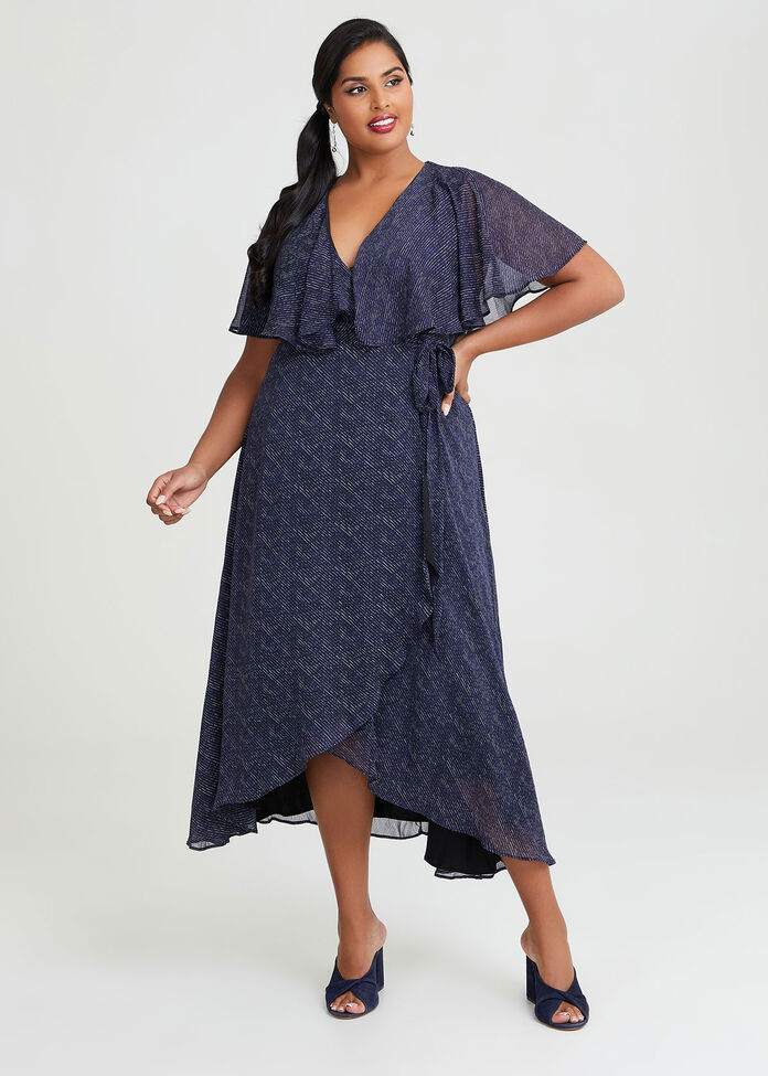 Livia Chiffon Wrap Maxi Dress, , hi-res