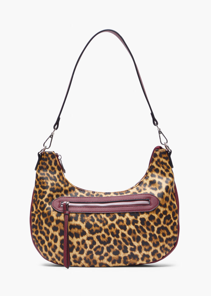 New! Braided Leopard Shoulder Bag main image 1