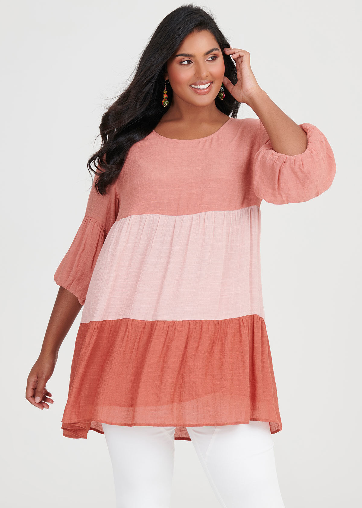 Plus size flowy tunic tops new arrivals