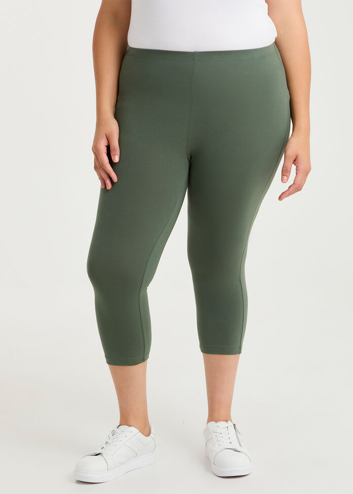Good Earth Australian Cotton Crop Legging, , hi-res
