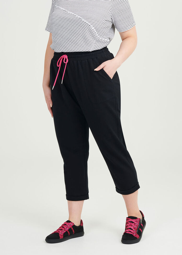 cropped jacket and jogger set