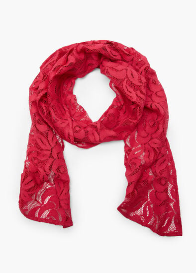 Plus Size Lace Peony Scarf