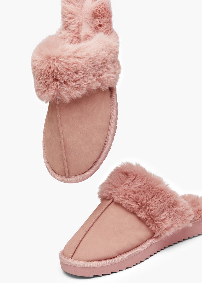 Fluffy Scuff Slipper, , hi-res