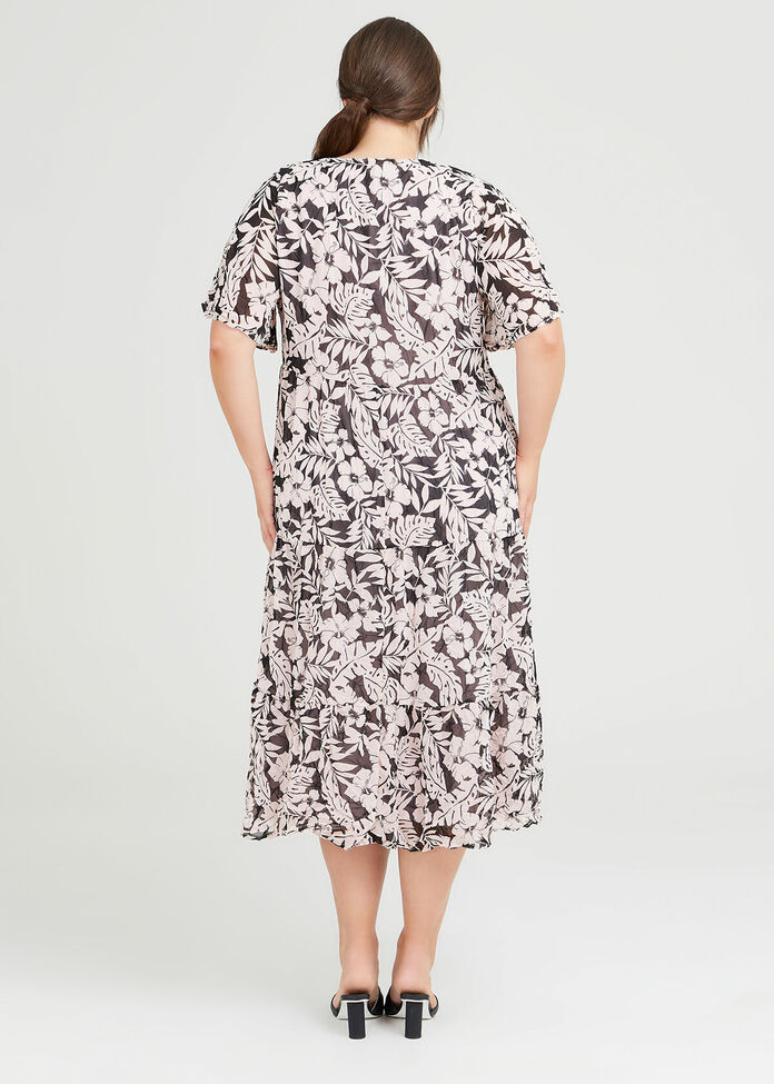 Shop Plus Size Vicky Chiffon Floral Dress in Multi | Taking Shape AU