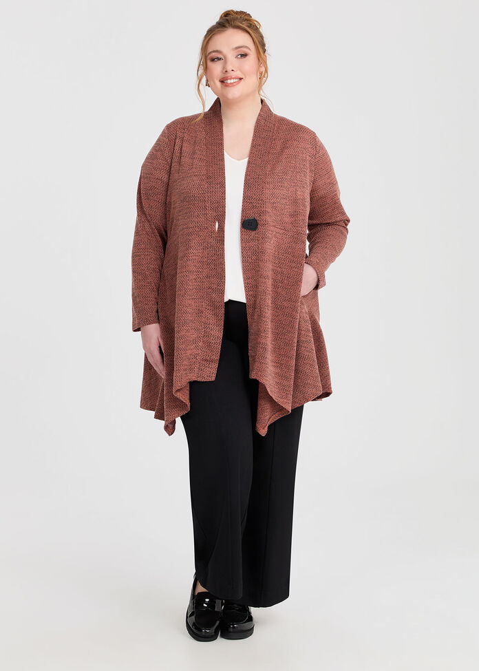 Longline Knit Cardigan, , hi-res
