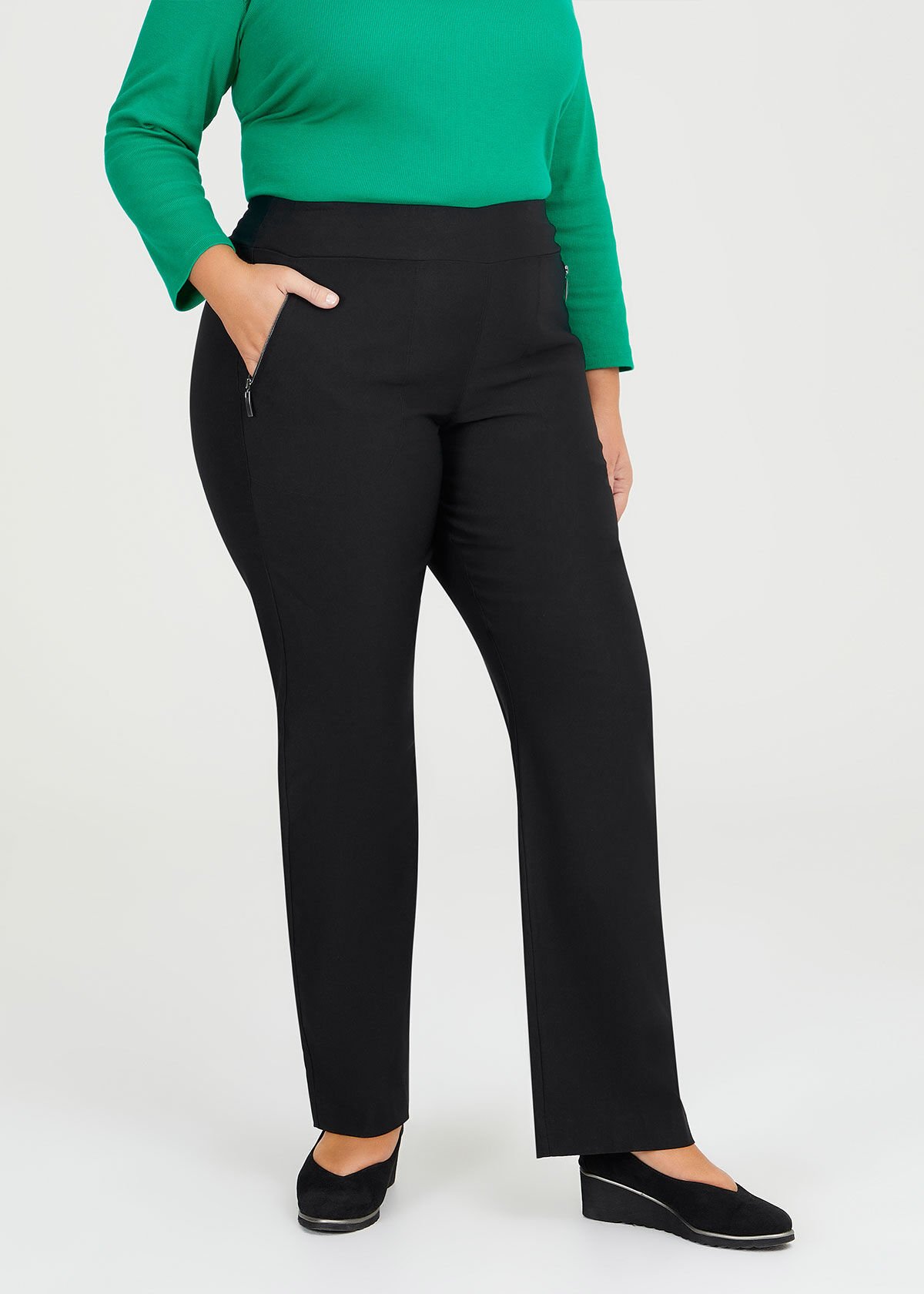 Black Work Pants Womens Plus Size | Work Wear Black Pants Female - Women  Trousers - Aliexpress