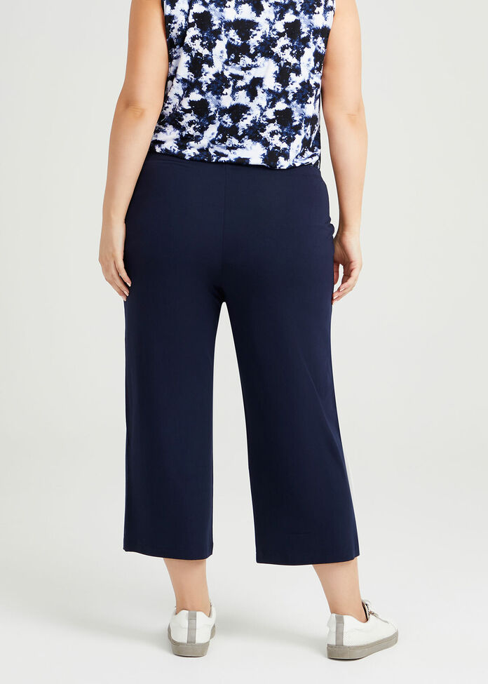 Shop Plus Size Bamboo Culotte Pant in Blue | Sizes 12-30 | Taking Shape NZ