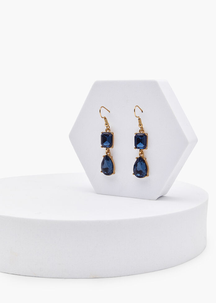 Jewel Drop Earrings, , hi-res