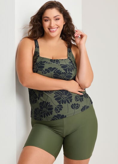 Plus Size Calypso Drift A-line Tankini