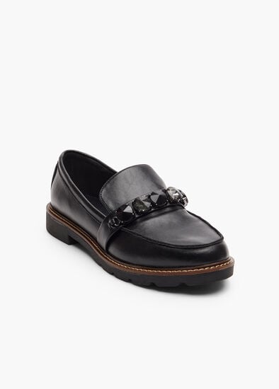 Plus Size Bling Trim Loafer