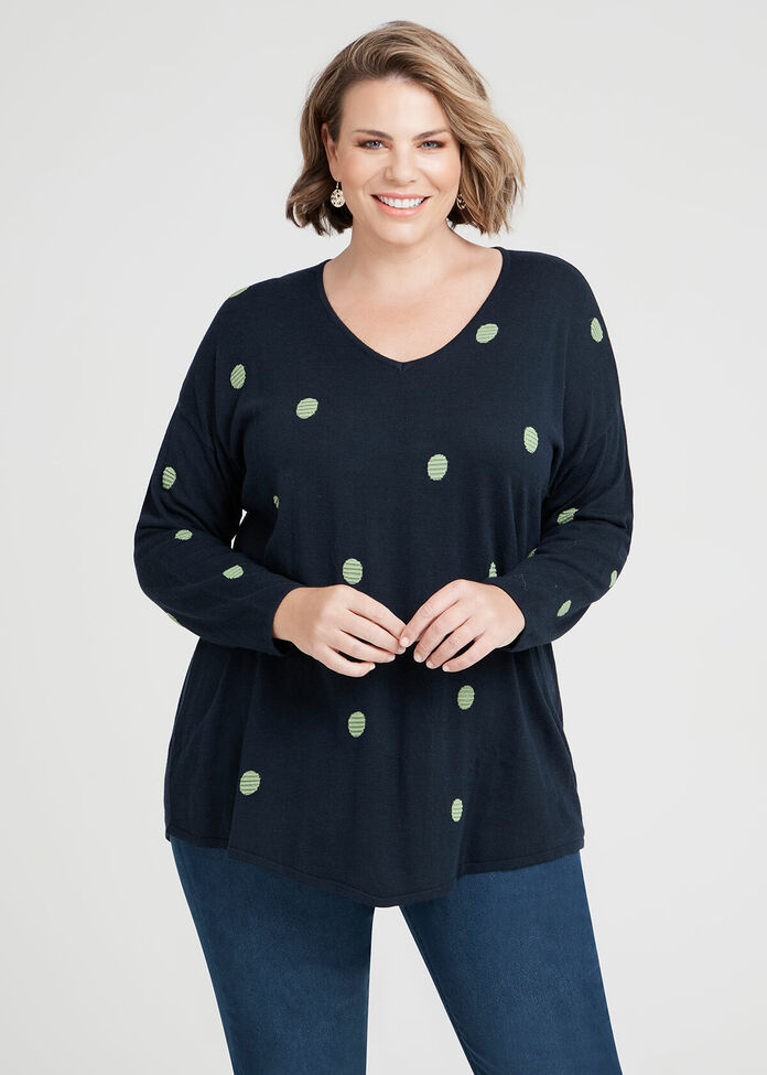 Bamboo Cotton V-neck Jumper, , hi-res