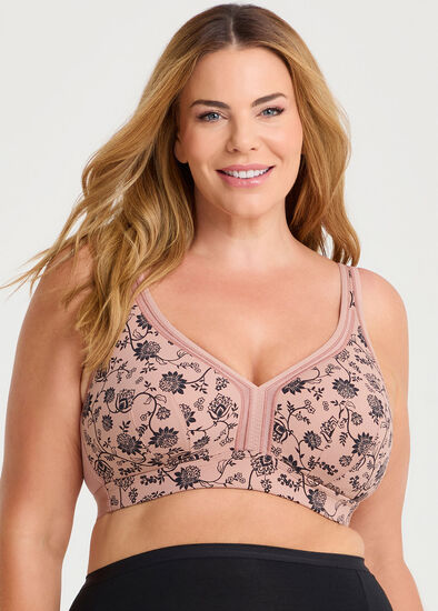 Plus Size Wirefree Cooling Lounge Bra
